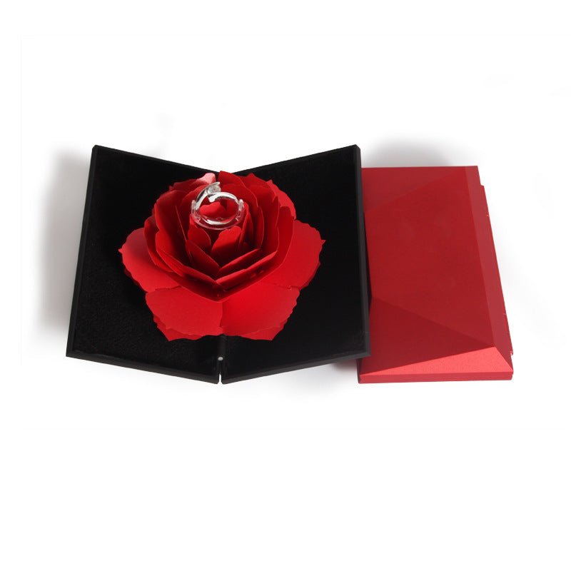 Rotating Tanabata Valentine's Knot Proposal Ring Box Gift Packaging Box