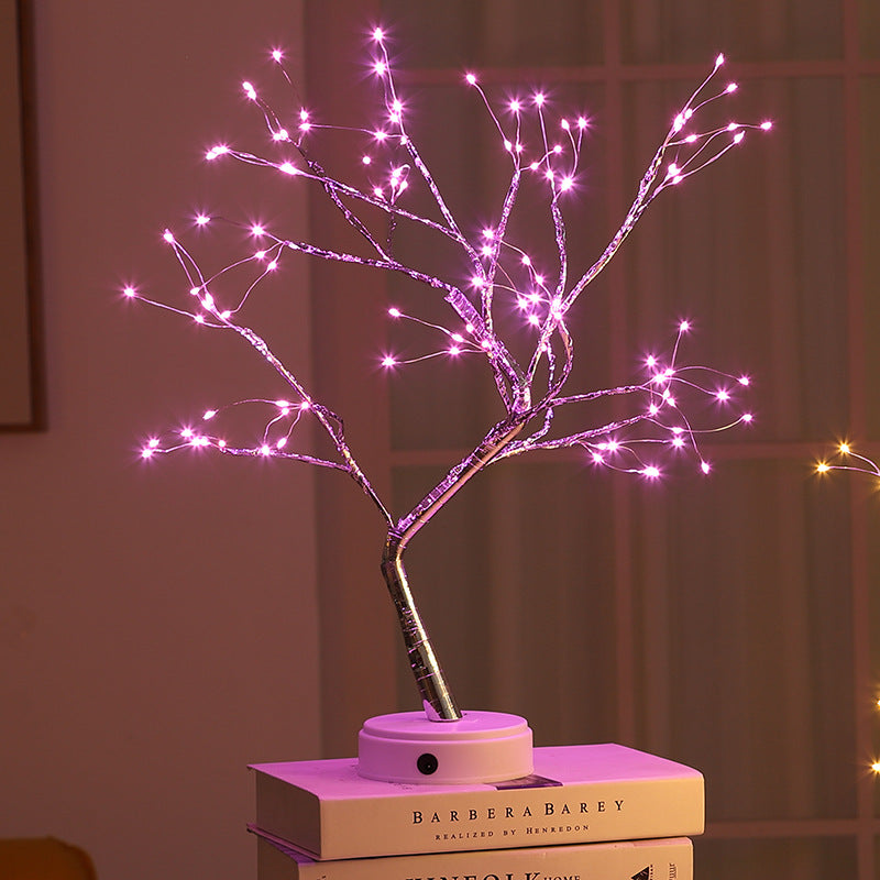 Tree Light Touch Switch Pearl Star Night Light