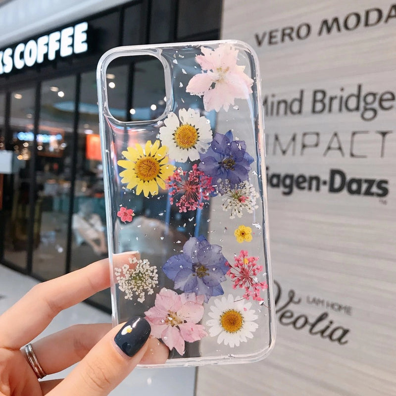 Real Dried Flower Mobile Phone Case