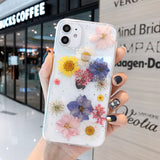 Real Dried Flower Mobile Phone Case