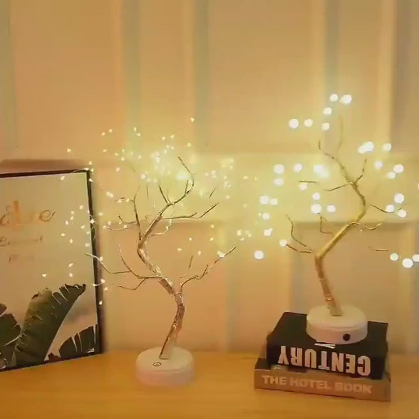 Tree Light Touch Switch Pearl Star Night Light